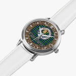 Scottish Murray of Dysart Celtic Ring Silver Automatic Watch Size 46mm