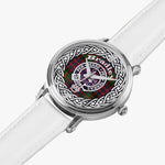 Bradley Scottish Clan Tartan Crest Badge Silver Automatic Watch Size 46mm