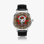 Scottish MacAulay Celtic Circle Silver Automatic Watch Size 46mm