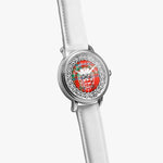 MacDonald of Keppoch Scottish Clan Tartan Crest Badge Silver Automatic Watch Size 46mm