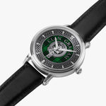 Clan Graham Crest & Tartan Knot Sterling Silver Unisex Automatic Watch (Silver) Size 46mm