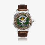Scottish Pringle Celtic Circle Silver Automatic Watch Size 46mm