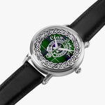 Macdonald, Mcdonald or Donald Clan Scottish tartan Silver Automatic Watch Size 46mm
