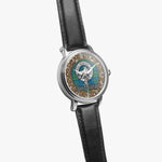 Scottish Lockhart Celtic Circle Silver Automatic Watch Size 46mm
