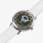 Scottish MacLaren Celtic Circle Silver Automatic Watch Size 46mm