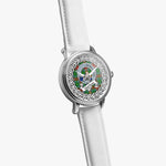 Muirhead Scottish Clan Tartan Crest Badge Silver Automatic Watch Size 46mm
