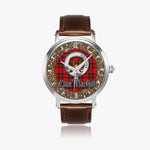 Scottish MacGill Celtic Ring Silver Automatic Watch Size 46mm