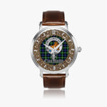Scottish Baillie Celtic Circle Silver Automatic Watch Size 46mm