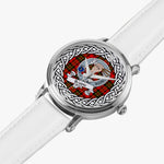 Brodie Scottish Clan Tartan Crest Badge Silver Automatic Watch Size 46mm