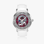 Little Scottish Clan Tartan Crest Badge Silver Automatic Watch Size 46mm