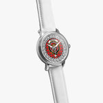 Binning (of Wallingford) Scottish Clan Tartan Crest Badge Silver Automatic Watch Size 46mm