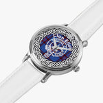 Eliott Scottish Clan Tartan Crest Badge Silver Automatic Watch Size 46mm