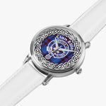 Elliot Scottish Clan Tartan Crest Badge Silver Automatic Watch Size 46mm