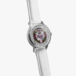 Beaton Scottish Clan Tartan Crest Badge Silver Automatic Watch Size 46mm