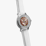 Scottish Forrester Clan Tartan Crest Badge Silver Automatic Watch Size 46mm