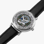 Craig Scottish Clan Tartan Crest Badge Silver Automatic Watch Size 46mm