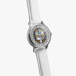 Scottish Stirling Clan Tartan Crest Badge Silver Automatic Watch Size 46mm