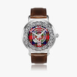 Mcpherson Scottish Clan Tartan Silver Automatic Watch Size 46mm