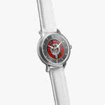 Clan Brodie Crest & Tartan Knot Sterling Silver Unisex Automatic Watch (Silver) Size 46mm
