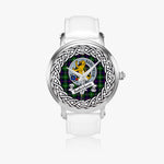 Scottish Sutherland Celtic Ring Silver Automatic Watch Size 46mm