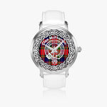 Mcpherson Scottish Clan Tartan Silver Automatic Watch Size 46mm