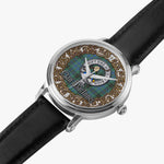 Scottish MacInnes Celtic Ring Silver Automatic Watch Size 46mm