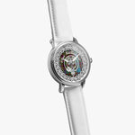 MacAndrew Scottish Clan Tartan Crest Badge Silver Automatic Watch Size 46mm