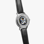 Muir Scottish Clan Tartan Crest Badge Silver Automatic Watch Size 46mm