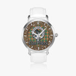 Scottish Pollock Celtic Circle Silver Automatic Watch Size 46mm