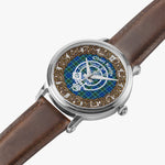 Scottish Keith Clan Tartan Crest Badge Old Silver Automatic Watch Size 46mm