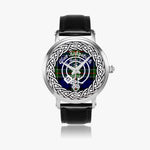 Scottish Kirkpatrick Clan tartan crest Silver Automatic Watch Size 46mm