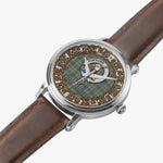 Scottish Balfour Celtic Circle Silver Automatic Watch Size 46mm