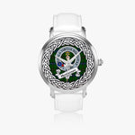 Henderson Scottish Clan Tartan Crest Badge Silver Automatic Watch Size 46mm