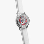 Preston Scottish Clan Tartan Crest Badge Silver Automatic Watch Size 46mm