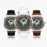 Scottish Watson Celtic Ring Silver Automatic Watch Size 46mm