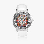 Stuart Of Bute Clan Tartan Crest Badge Silver Automatic Watch Size 46mm