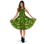 Hawaii Tropical Green Midi Dress - Hawaii Dress