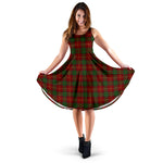 Scottish Kirk Tartan Sleeveless Midi Womens Dress - Tartan Midi Dress