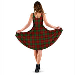 Scottish Kirk Tartan Sleeveless Midi Womens Dress - Tartan Midi Dress