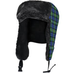 Scottish Campbell Argyll Ancient Clan Tartan Trapper Hat - Classic