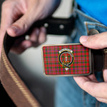 Scottish MacAlister Modern Clan Tartan Belt Buckles - Classic