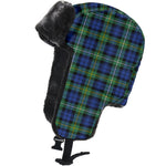 Scottish Campbell Argyll Ancient Clan Tartan Trapper Hat - Classic