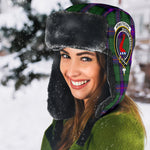 Scottish Armstrong Modern Clans Tartan Trapper Hat - Crest Classic