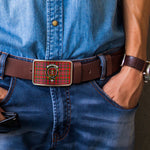 Scottish MacAlister Modern Clan Tartan Belt Buckles - Classic