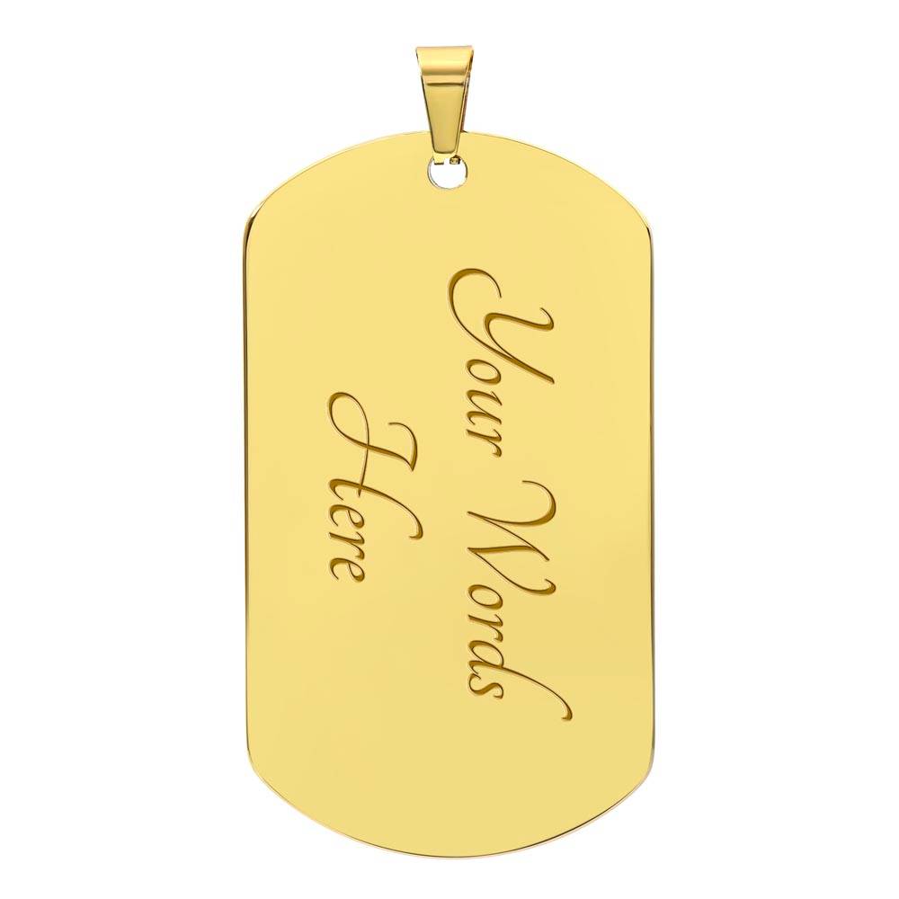 Scottish Kerr Hunting Ancient Clan Tartan Dog Tag Necklace - Crest Classic