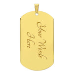 Scottish Kerr Hunting Ancient Clan Tartan Dog Tag Necklace - Crest Classic