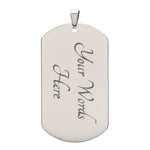 Scottish Kerr Hunting Ancient Clan Tartan Dog Tag Necklace - Crest Classic