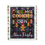 Personalized Gift Tartan Plaid Blanket Clan Nairn With Christmas Cookie Baking Crew Christmas Gift Blanket, Plaid Blanket, Christmas Fleece Blanket, Christmas Blanket, Tartan Blanket, Scottish Blanket, Scotland Blanket, Family Name Blanket, Custom Blanket, Personalized Blanket