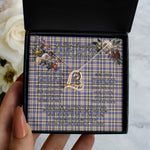 To My Beautiful Soulmate Necklace In Your Eyes I Have Found My Home Clan Hannay Grey Tartan Forever Love Necklace