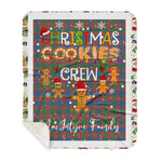 Personalized Gift Tartan Plaid Blanket Clan MacIntyre Ancient With Christmas Cookie Baking Crew Christmas Gift Sherpa Blanket, tartan sherpa blanket,buffalo plaid sherpa blanket,christmas sherpa blanket,Christmas Throw Blanket,green plaid sherpa blanket,green sherpa blanket